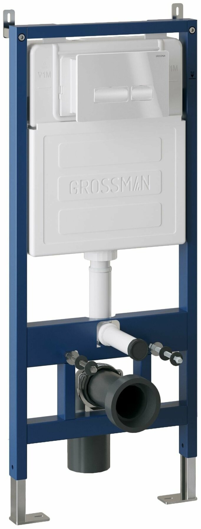Комплект 2 в 1: инсталляция GROSSMAN 900.K31.01.000+клавиша смыва Pragma 700.K31.03.000.000 бел глян - артикул K0000107168