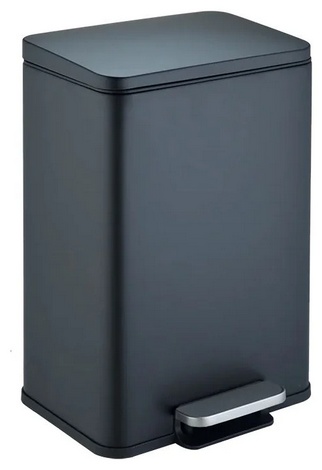 WW GOLF BL  6L Педальное ведро. Черный матовый - артикул K0000264816