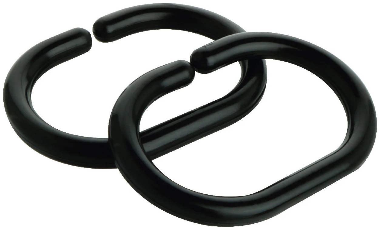 Кольца для шторки FIXSEN 12 шт, черные FX-1000В - артикул K0000171072