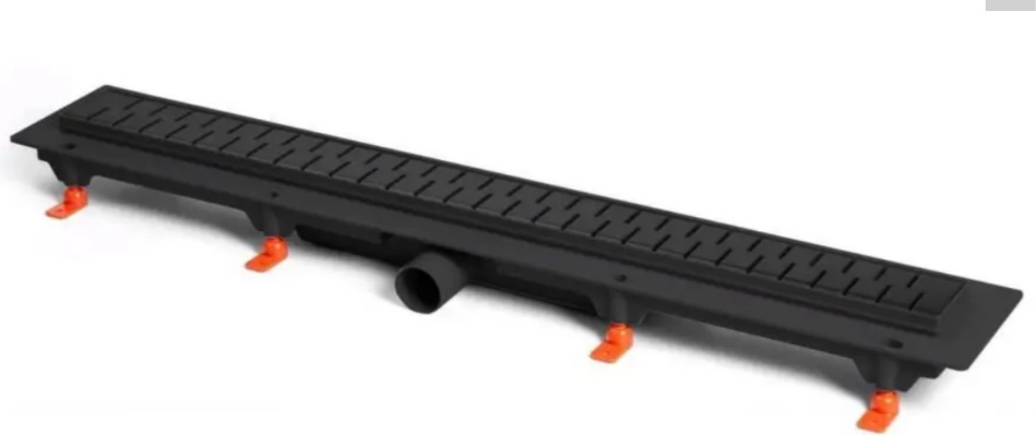 Трап линейный для пола, боковой слив, черный MCH CH650/50HC - артикул K0000261865