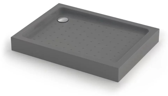 Душ. поддон Veconi TZ-54GR Арт. TZ54GR-12080-C5 Акриловый (1200x800x150, серый, прямоугольный) - артикул K0000235997