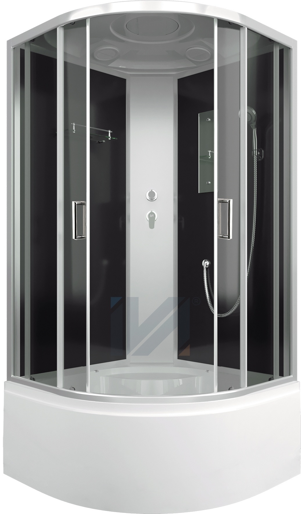 Душевая кабина IVA SC90CT  900*900*2150 высокий поддон, тонированное стекло - артикул K0000235045