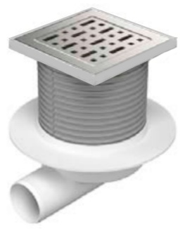 Трап точечный для пола, боковой слив MCH F425XL - артикул K0000262088