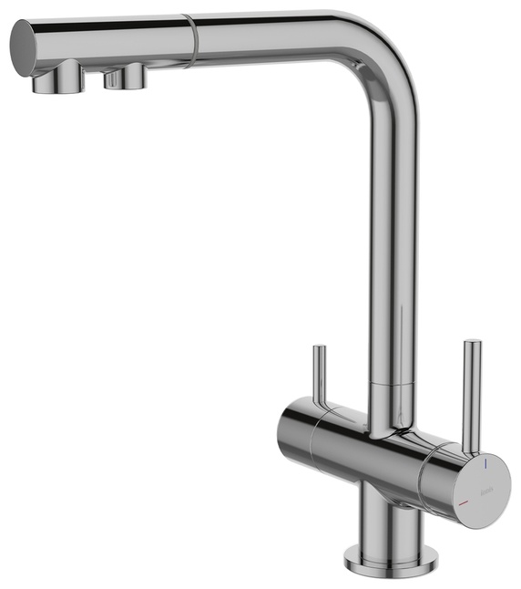 Смеситель для кухни с выдвижным изливом и каналом для фильтра, хром, Umbra, IDDIS, UMBSBPFi05 - артикул K0000234779