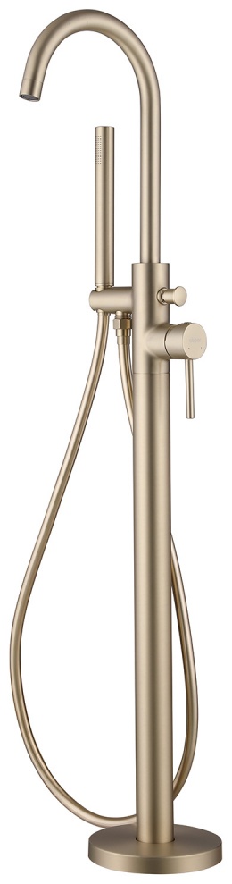 Смеситель ABBER Wasser Kreis AF8115GN напольный для ванны, золото матовое - артикул K0000234845