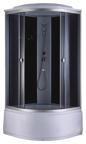 Душевая кабина ДАНА-718 B (черная) 90*90*215 высокий поддон (3 места) - артикул K0000314644