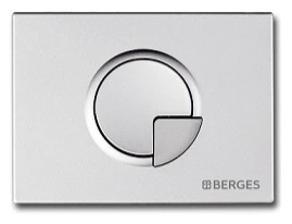 Кнопка BERGES для инсталляции NOVUM R2 матовый-хром - артикул K0000314055