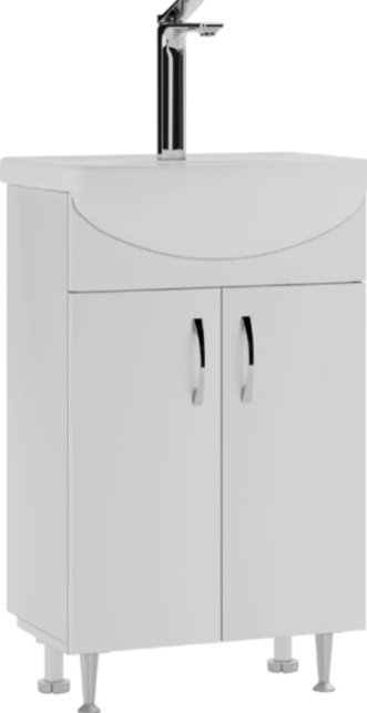 Комплект Тумба под умывальник "Исеть\уют  55 ЭКО" без ящика Байтерек (разобранная) + умывальник - артикул K0000318479