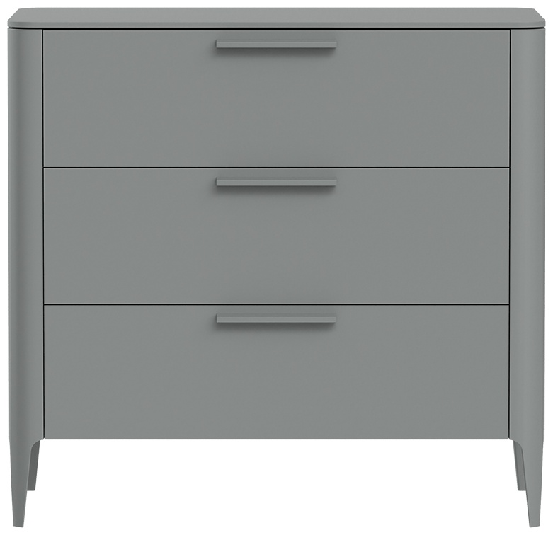 Комод Type 3 ящика ширина 90 см (серый) - артикул K0000317631