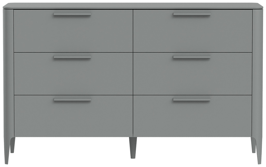 Комод Type 6 ящиков ширина 140 см (серый) - артикул K0000317566