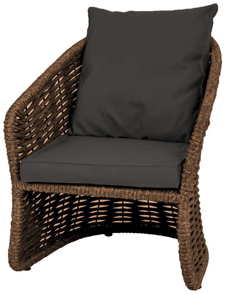 Кресло плетеное DeckWOOD Nova v1 (коричневый)(без подушки) - артикул K0000319000