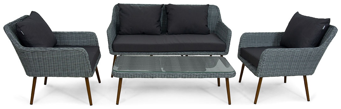 Комплект мебели MOKKA RIMINI (стол кофейный, 2 кресла, софа 2 х-местная) - 1 компл - артикул K0000319029