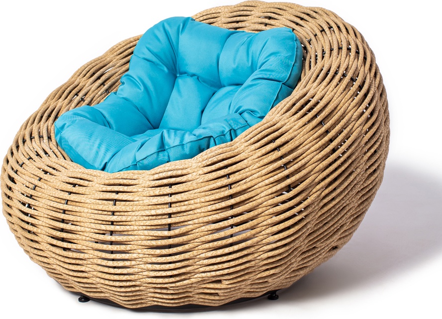 Кресло плетеное DeckWOOD Nest (бежевый)(без подушки) - артикул K0000319005