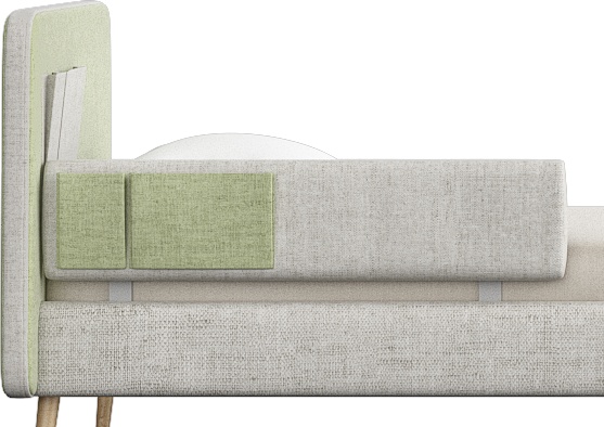 Защитный бортик Soft (бежевый/зеленый) - артикул K0000317913