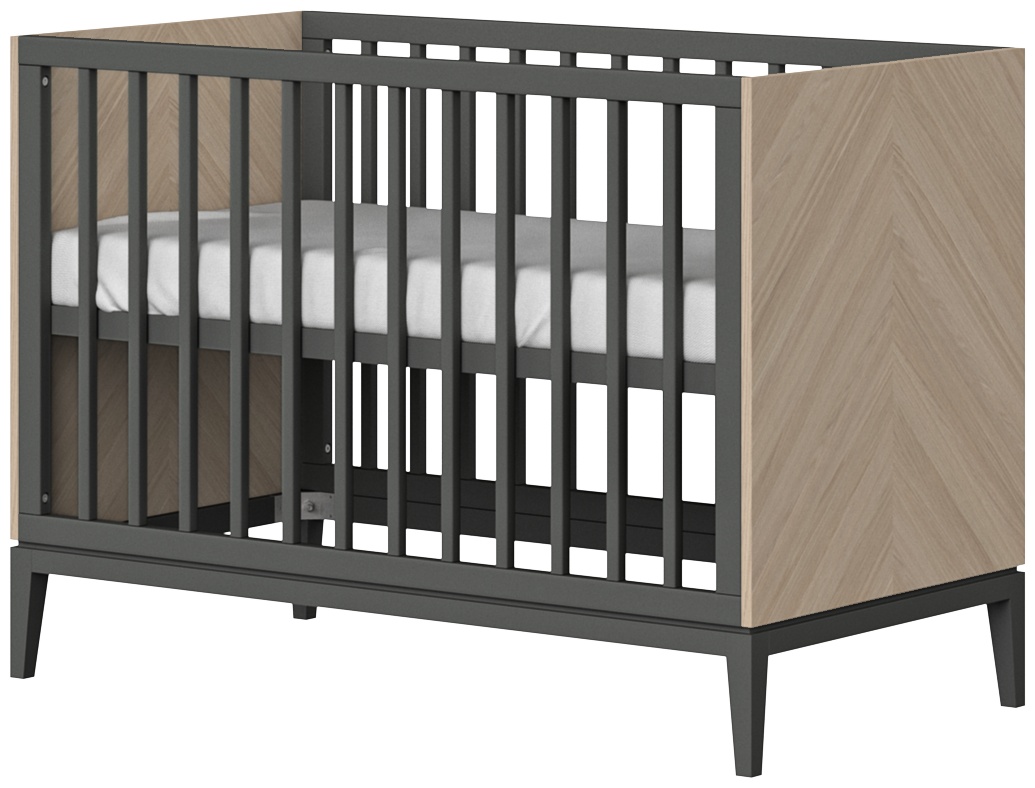 Кроватка Fjord спальное место 60*120 см (темно-серый) - артикул K0000317856