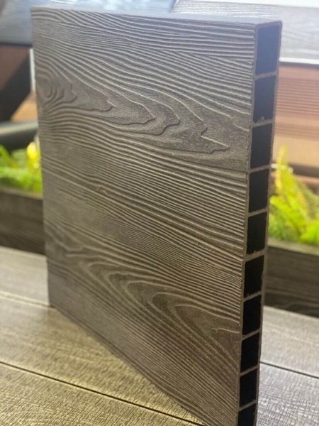 Грядка 3*1 м  высота 15 см (серые) доски ДПК+стяжка +4 шарнира - артикул K0000319212