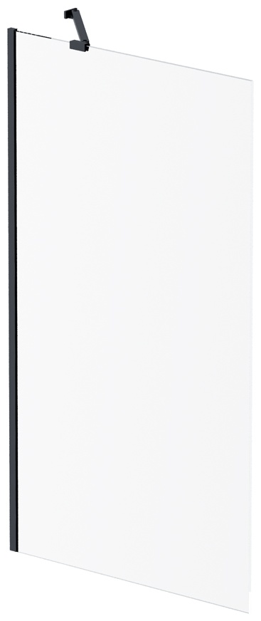 W90BS-080-140BT Gem шторка на борт ванны 80х140, фиксированная, черный, стекло прозрачное - артикул K0000321826