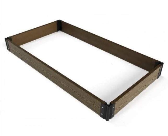 Грядка 3*1 м  высота 15 см (венге )  доски ДПК+стяжка +4 шарнира - артикул K0000319211