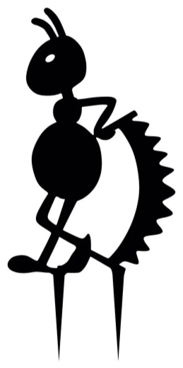 Фигура садовая. Муравей с пилой ( металл) 30*30см - артикул K0000319223