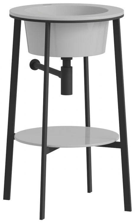 Консоль с керамической раковиной ABBER Bequem AC2130 белый - артикул K0000321286