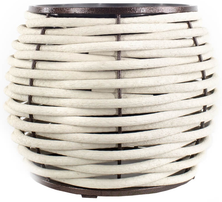 Вазон плетеный DeckWOOD 420*540мм/20л (Белый) БОЧОНОК - артикул K0000318971