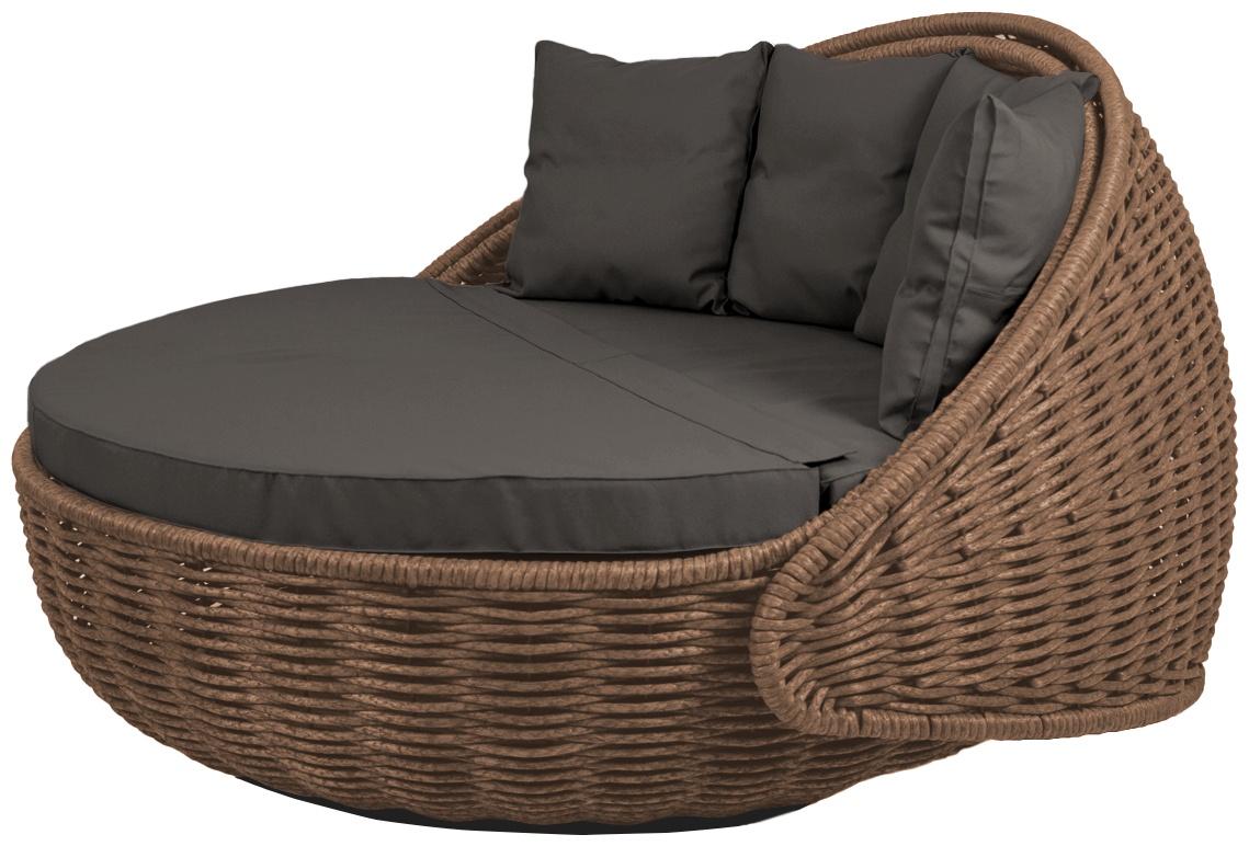 Беседка-кровать плетеная DeckWOOD Nestbed (коричневый) напольная - артикул K0000318997