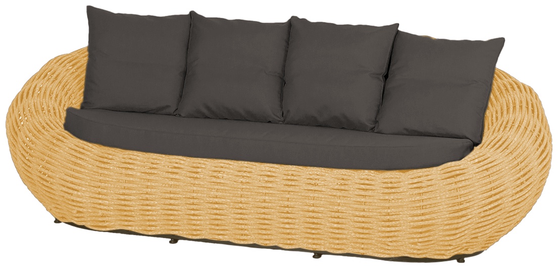 Диван плетеный DeckWOOD Nest (бежевый)(без подушки) - артикул K0000319001