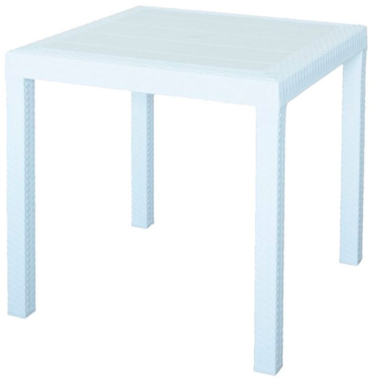 Стол B:rattan Dallas 800*800мм, белый, - артикул K0000319022