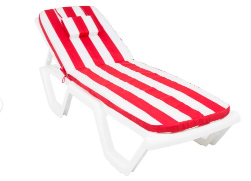 Матрац 710*570/1130*570мм с вертикальной подушкой (бело-красный) Premium, - артикул K0000319083