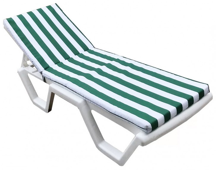Матрац для шезлонга Tweet бело-зеленый, - артикул K0000319085