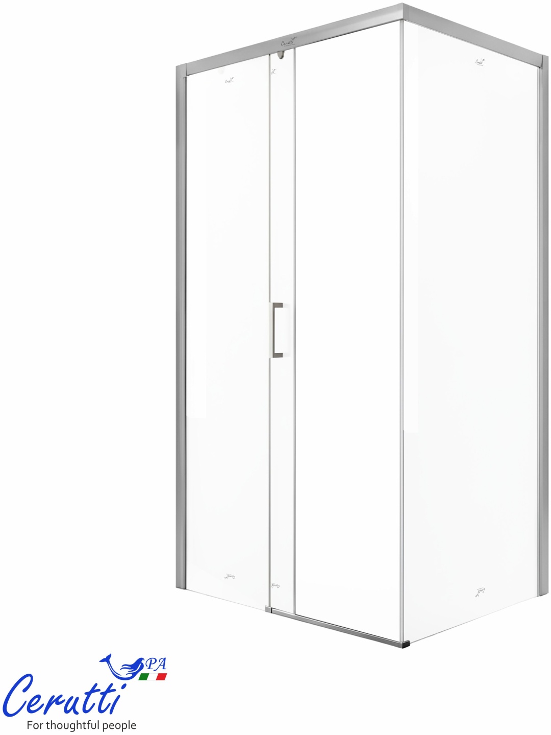 VITO110 (110x80x195) душевое ограждение, стекло прозрачное, профиль ХРОМ БЕЗ ПОДДОНА! Ceruttispa - артикул K0000327511
