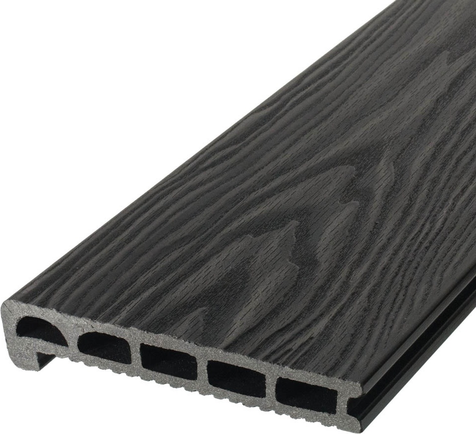 Ступень узкая (полуступень), Антрацит 170*25*3000мм, TalverWood (0,68 м2)TalverWood, Брашинг - артикул K0000319259
