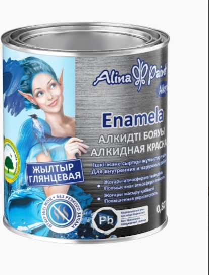 Alina Paint Alkyd, Enamela - 711 2.7 кг. белая, глянцевая - артикул K0000315777