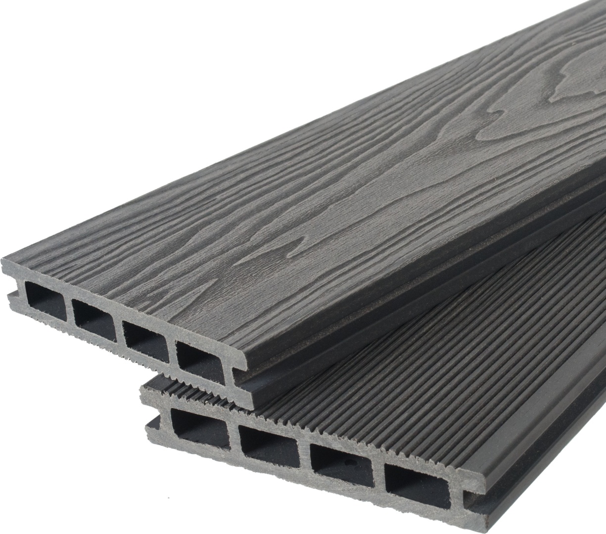 Террасная доска 3Dmicro TalverWood 150*25*6000 Серый браш. двусторонн (3D\вельвет)м.п - артикул K0000319227