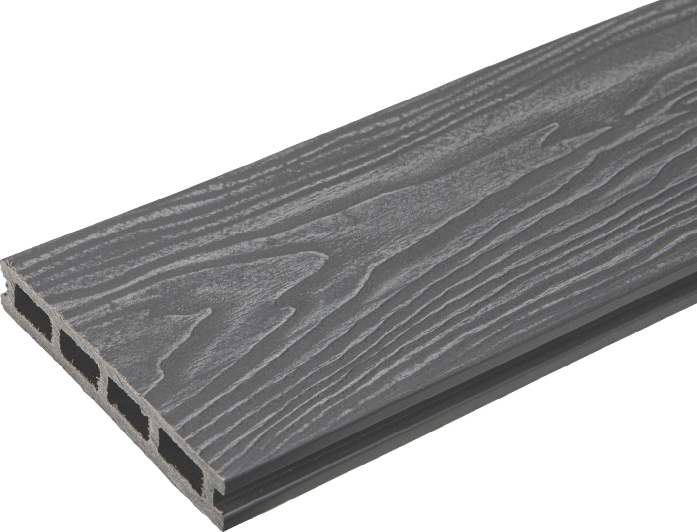 Террасная доска 3D TalverWood 150*25*4000  Серый брашинг двусторонняя (текстура-соло) м.п - артикул K0000319310