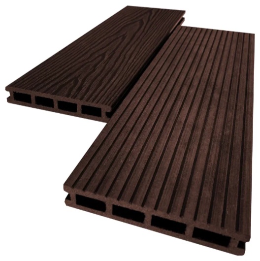 Террасная доска  AIWOOD 140*22*3000  Венге  брашинг 3D-3D двусторонняя м.п - артикул K0000319324