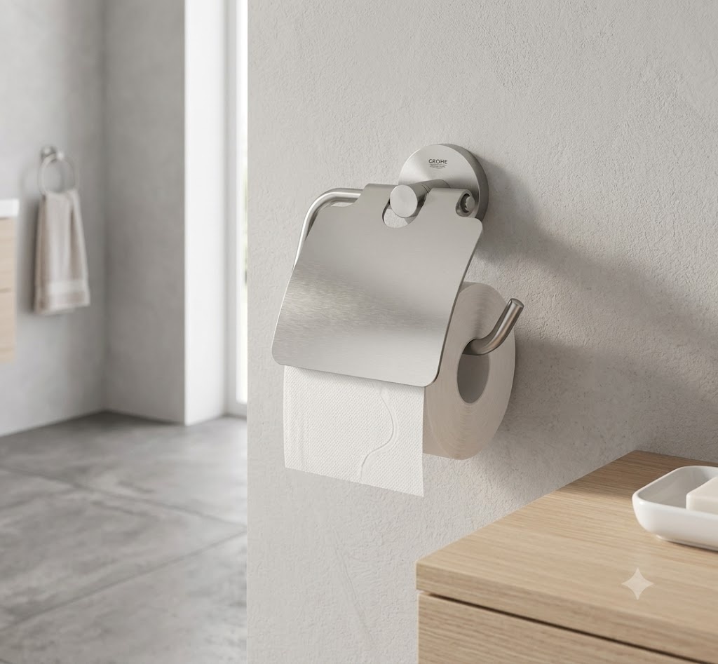 Держатель для туалетной бумаги Grohe Essentials с гигиенической крышкой 40367DC1 - артикул K0000040575