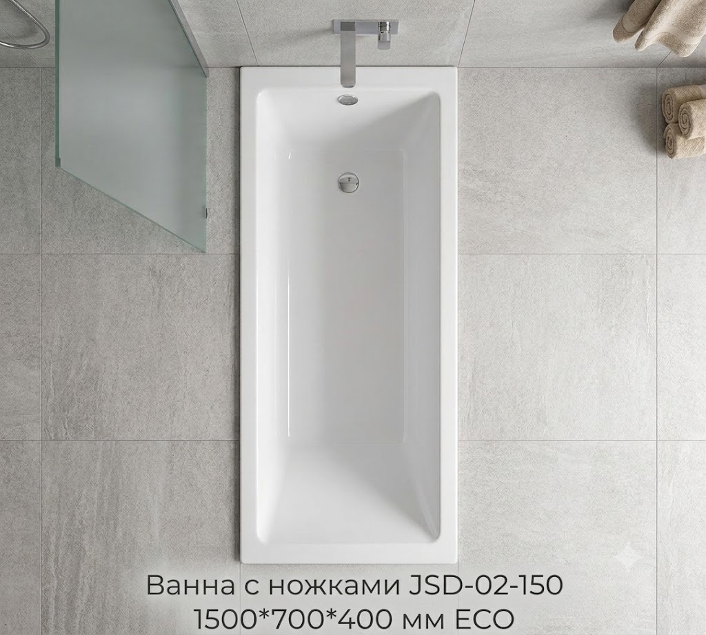 Ванна с ножками ORBITA JSD-02-150 1500*700*400 мм LUX - артикул K0000342967