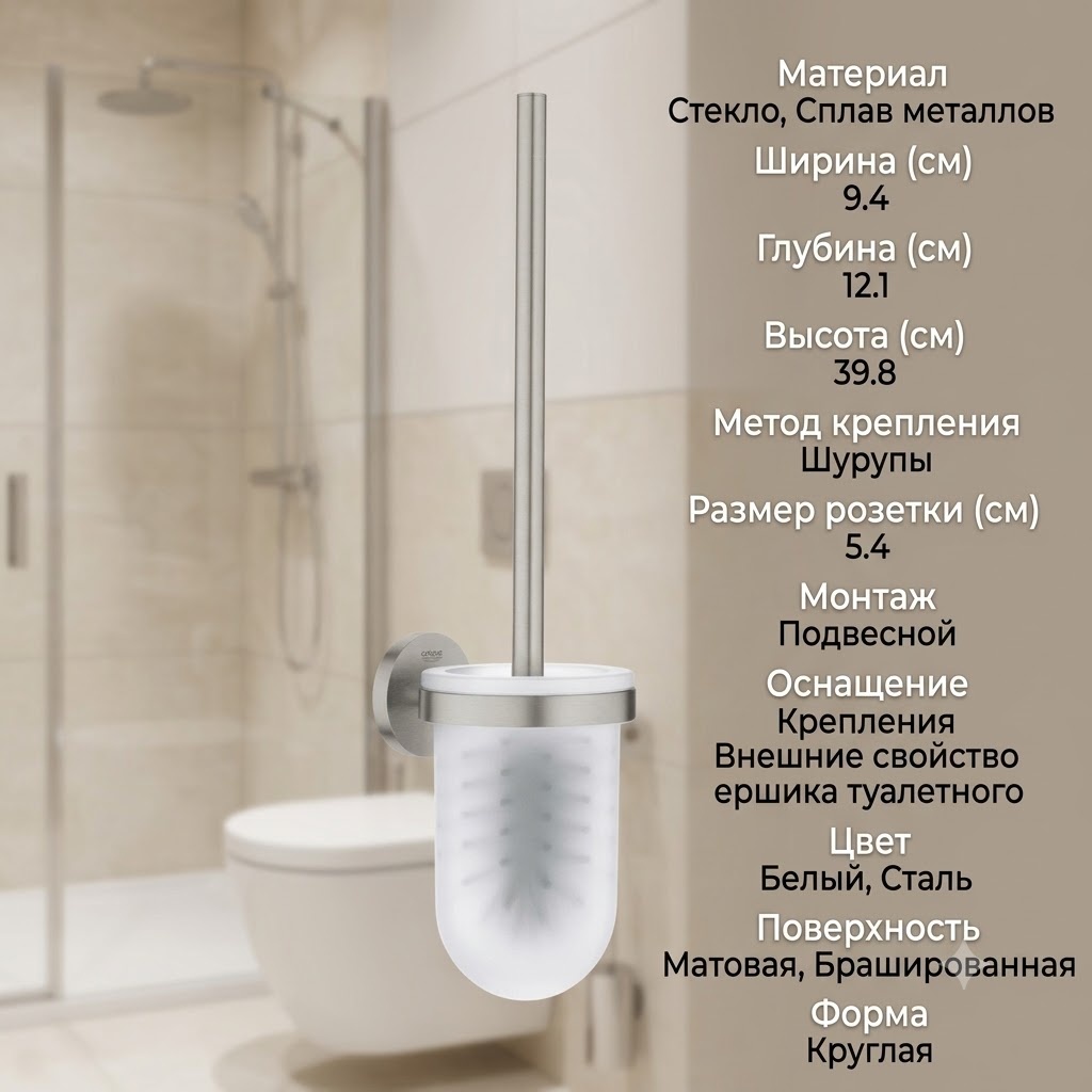 Start Туалетный ершик в комплекте, цвет СуперCталь - артикул K0000343544