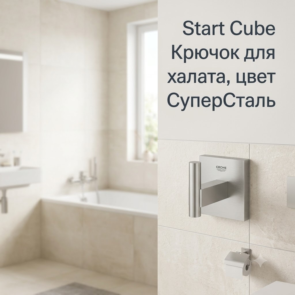 Start Cube Крючок для банного халата, цвет СуперCталь - артикул K0000343595