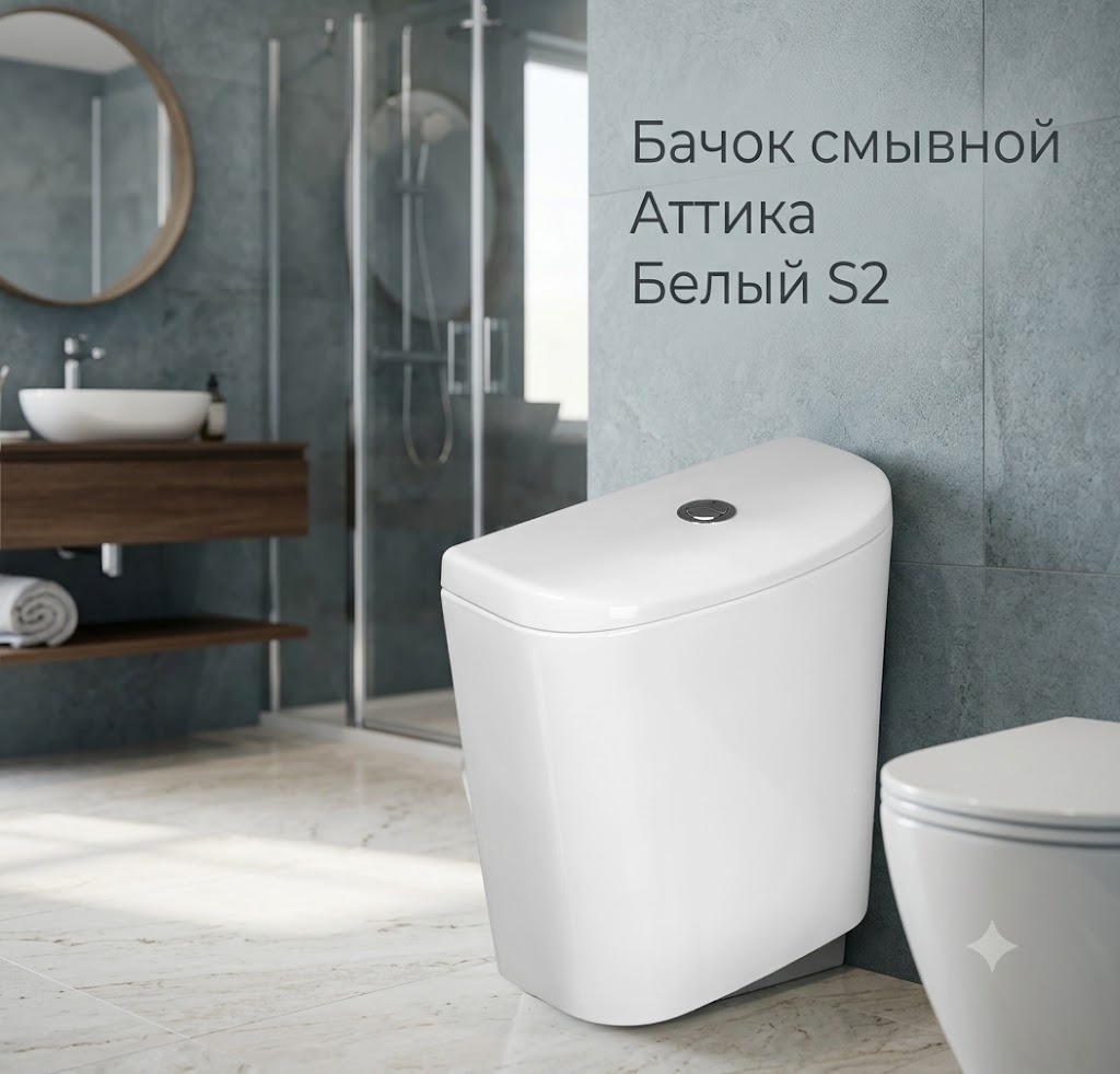 Бачок смывной Аттика Белый S2 - артикул K0000342914
