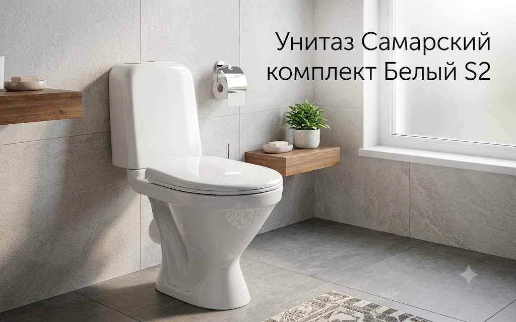 Унитаз Самарский комплект Белый S2 (без бочка) - артикул K0000342929