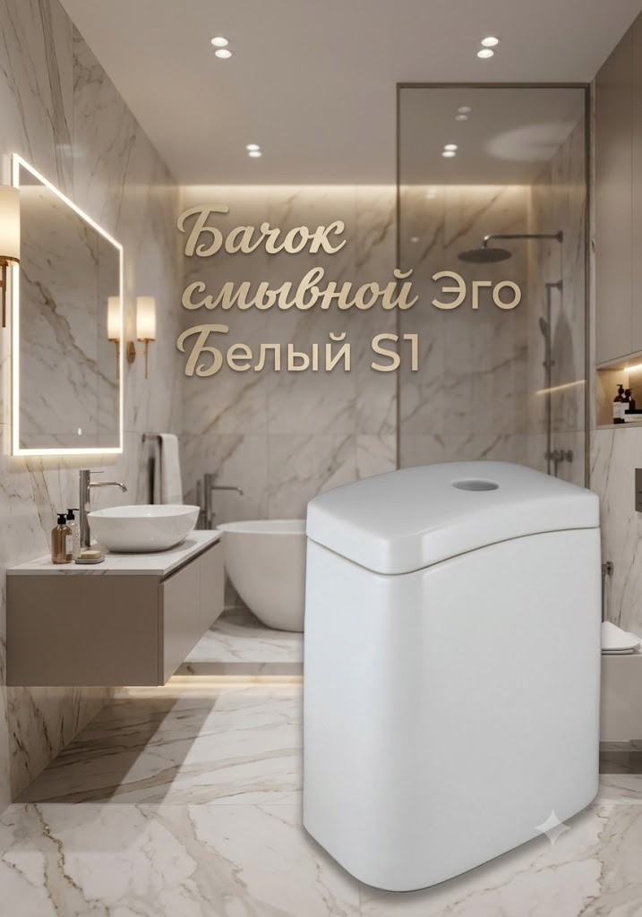 Бачок смывной Эго Белый S1 - артикул K0000342933