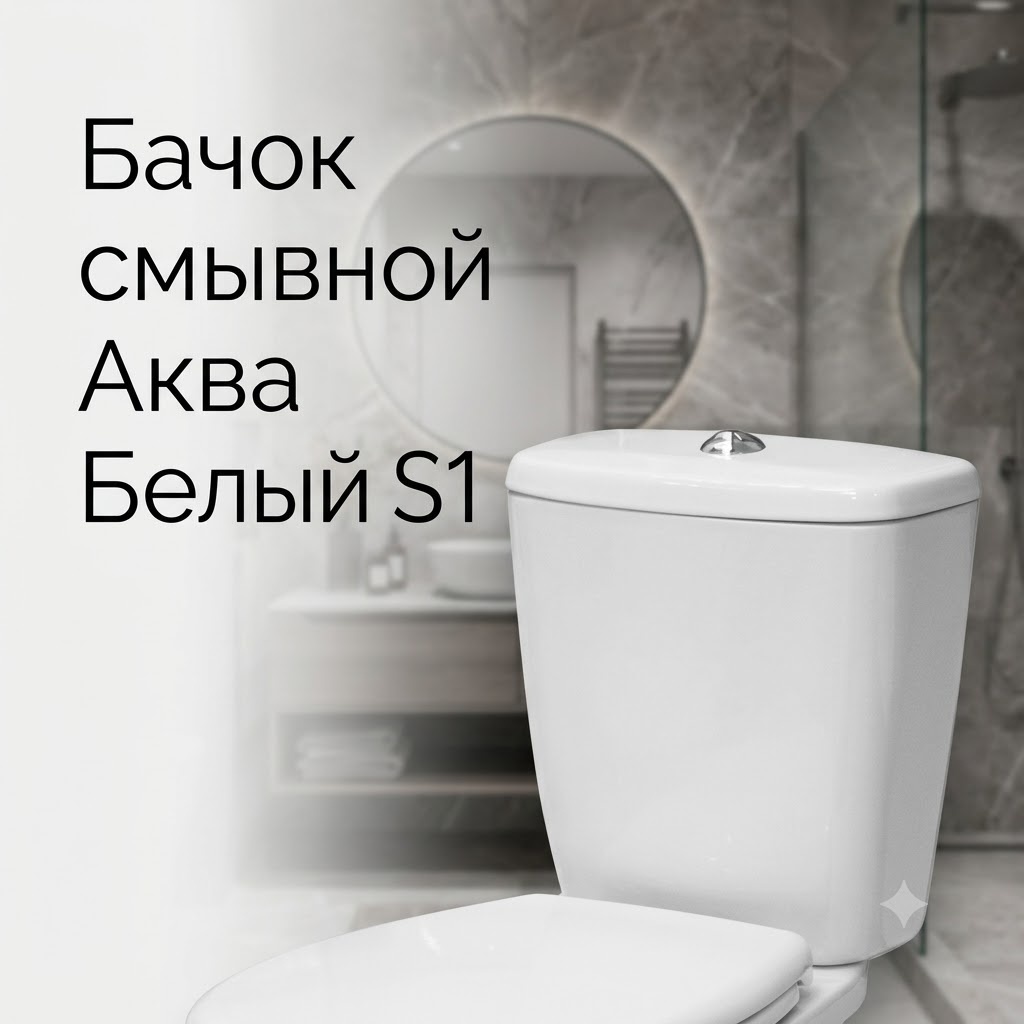 Бачок смывной Аква Белый S1 - артикул K0000342934