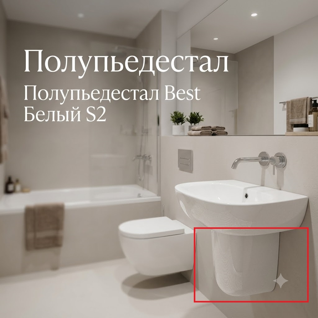Полупьедестал Best Белый S2 - артикул K0000343001