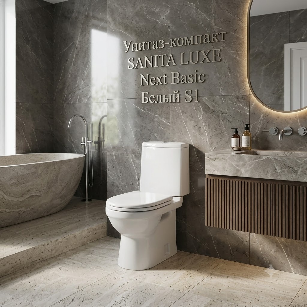 Унитаз-компакт SANITA LUXE Next Basic Белый S1 - артикул K0000343006