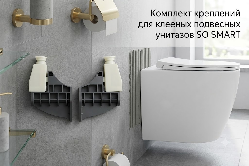 Комплект креплений для клееных подвесных унитазов SO SMART - артикул K0000343374