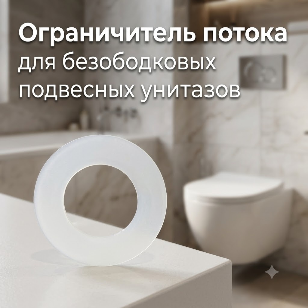 Ограничитель потока для безободковых подвесных унитазов - артикул K0000343378