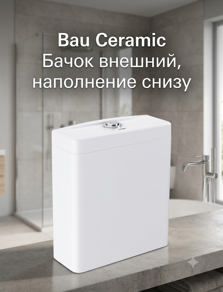 Bau Ceramic Бачок внешний, наполнение снизу - артикул K0000343018