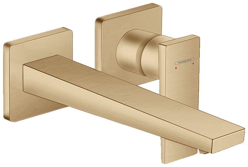 Смеситель для раковины, настенный, бронза Hansgrohe Metropol 32526140 - артикул K0000344832